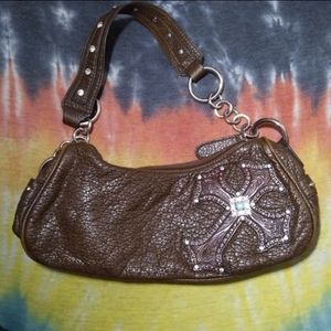 Blazin Roxx Leather Cross Design Purse